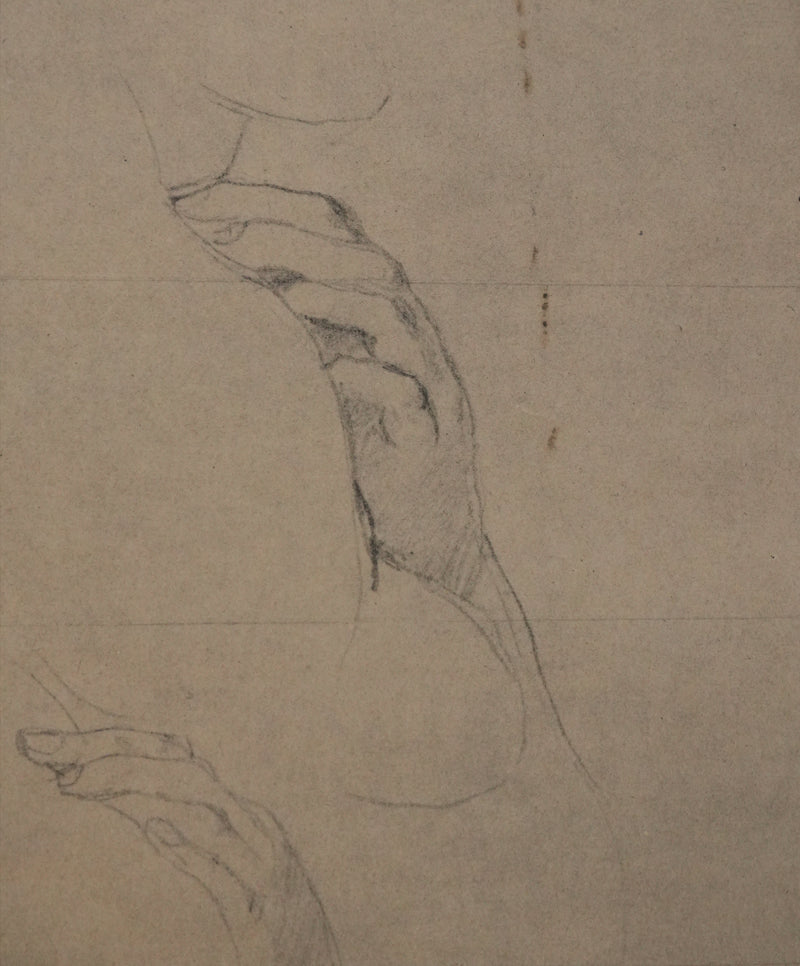 Jean-Auguste-Dominique INGRES : Etude de nu, Lithographie signée
