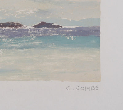 Camille COMBE : Vers Tromso, Monotype original signé
