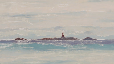 Camille COMBE : Vers Tromso, Monotype original signé