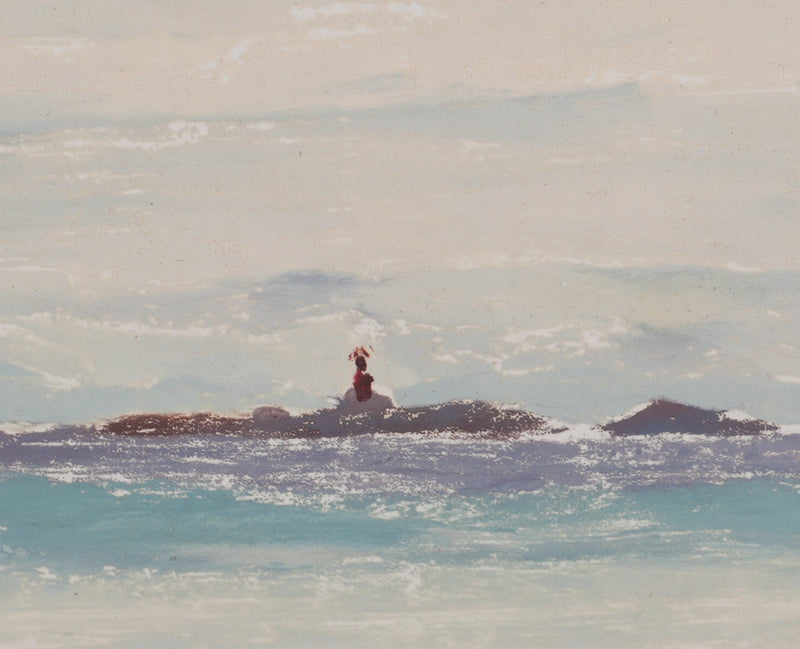 Camille COMBE : Vers Tromso, Monotype original signé