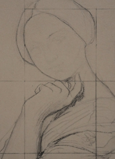 Jean-Auguste-Dominique INGRES : Portrait de la vicomtesse Louise d'Haussonville, Lithographie