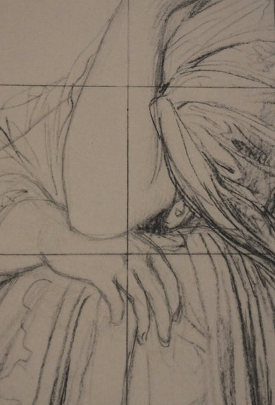 Jean-Auguste-Dominique INGRES : Portrait de la vicomtesse Louise d'Haussonville, Lithographie