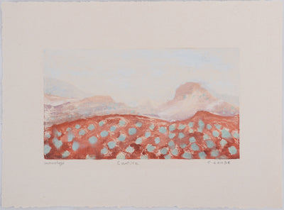 Camille COMBE : Castille, Monotype original signé