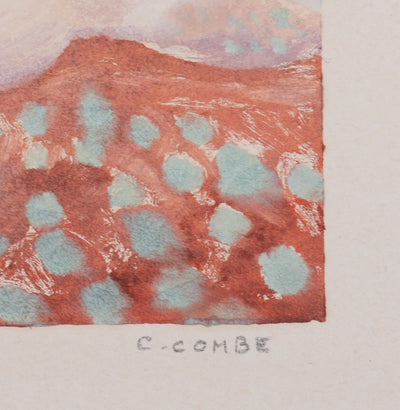 Camille COMBE : Castille, Monotype original signé