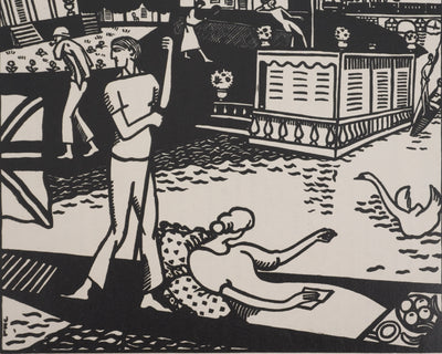 Jean-Émile LABOUREUR : Sur la Tamise, Gravure originale signée
