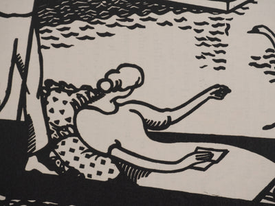Jean-Émile LABOUREUR : Sur la Tamise, Gravure originale signée