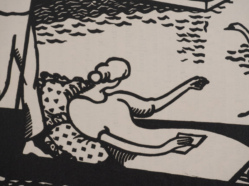 Jean-Émile LABOUREUR : Sur la Tamise, Gravure originale signée