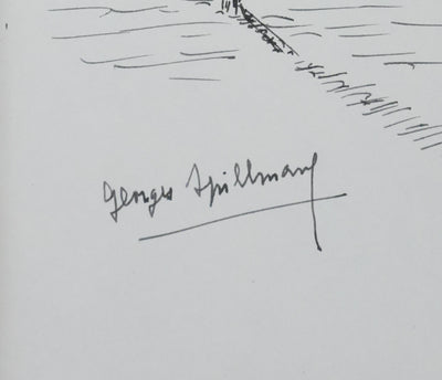 Georges SPILLMANN : L'arbre illustré, Autographe et dessin original signé