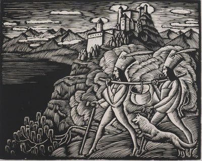Wladislaw SKOCZYLAS : Le Trésor, Gravure originale