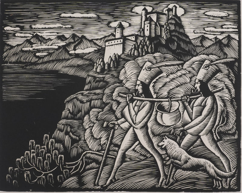 Wladislaw SKOCZYLAS : Le Trésor, Gravure originale
