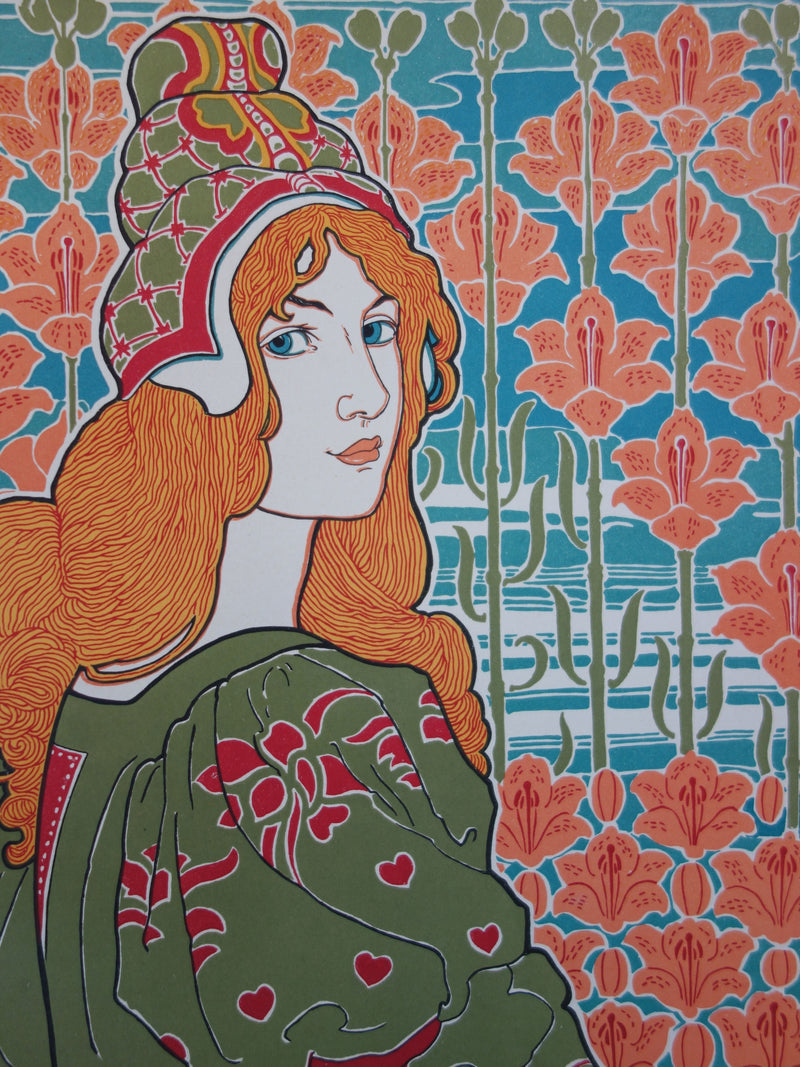 Louis John RHEAD : Jane, Lithographie originale signée