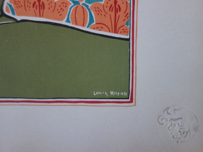 Louis John RHEAD : Jane, Lithographie originale signée