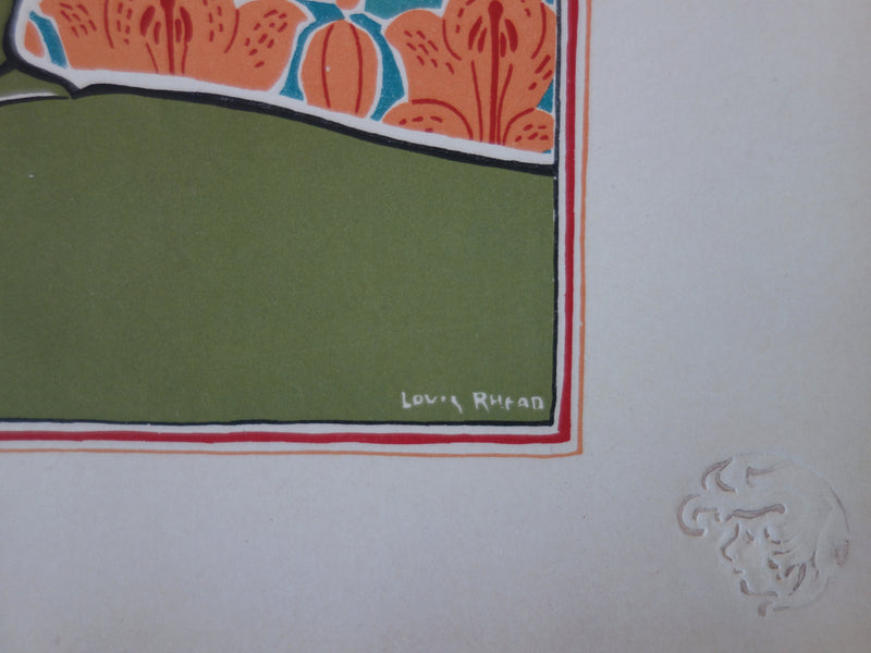 Louis John RHEAD : Jane, Lithographie originale signée