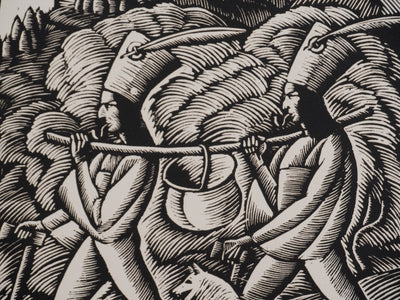 Wladislaw SKOCZYLAS : Le Trésor, Gravure originale