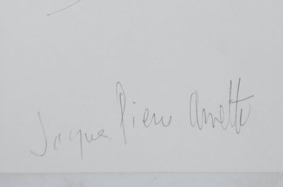 Jacques-Pierre AMETTE : Le cercle, Autographe et dessin original signé