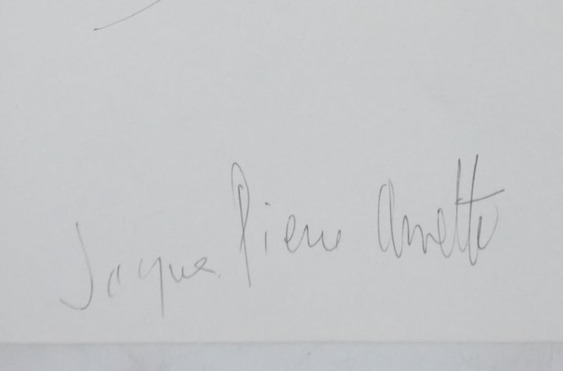 Jacques-Pierre AMETTE : Le cercle, Autographe et dessin original signé