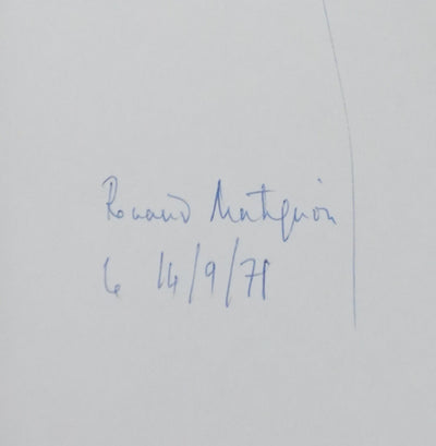 Renaud MATIGNON : Le souffle du vent, Autographe et dessin original signé