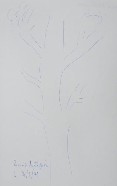 Renaud MATIGNON : Le souffle du vent, Autographe et dessin original signé