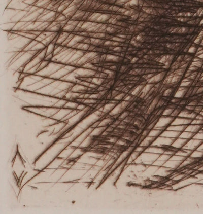 Albert VARADI : Portrait de Pierre Gusman, Gravure originale signée