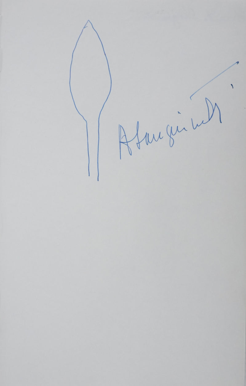 Alexandre SANGUINETTI : La plume des bois, Autographe et dessin original signé
