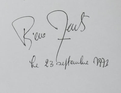 Pierre MERTENS : L'arbre du ciel, Autographe et dessin original signé