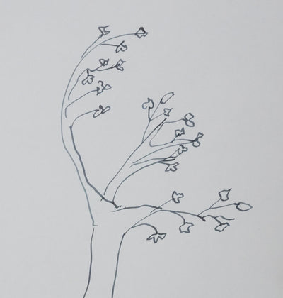 Edmond POGNON : L'essence noire du bois, Autographe et dessin original signé