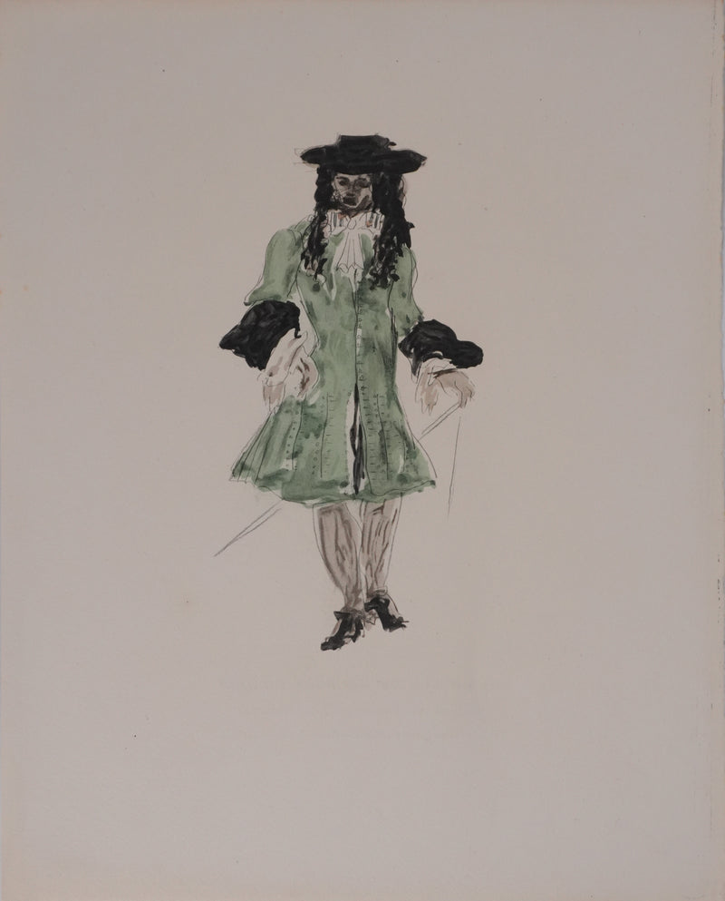 Georges BRAQUE : Le bourgeois, Gravure