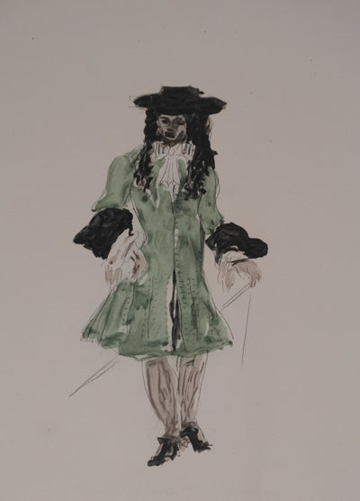 Georges BRAQUE : Le bourgeois, Gravure