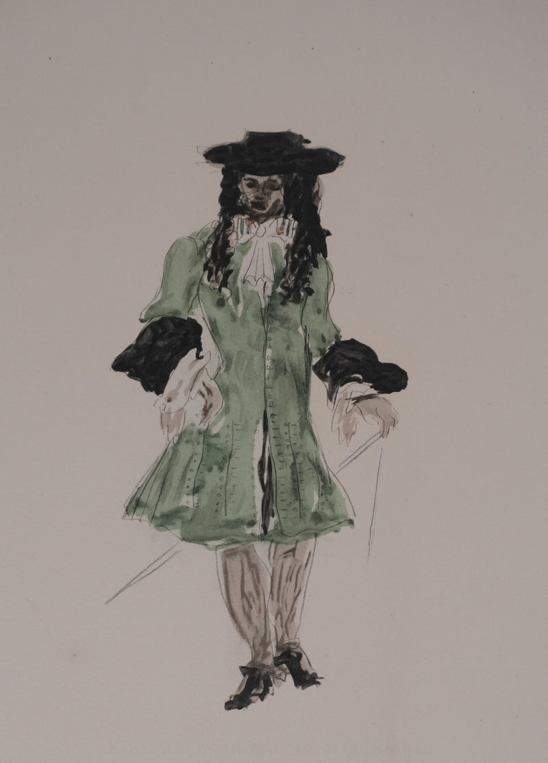 Georges BRAQUE : Le bourgeois, Gravure