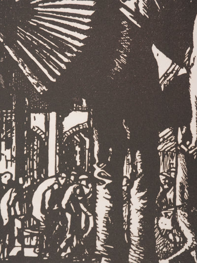 Frank BRANGWYN : Joueur d'orgue, Gravure originale