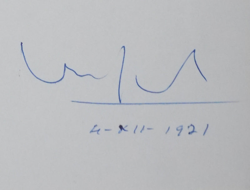 Joseph VALYNSEELE : Arbre généalogique de la noblesse, Autographe et dessin original signé