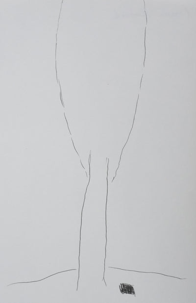 Angelo RINALDI : Au pied de l'arbre, Autographe et dessin original signé