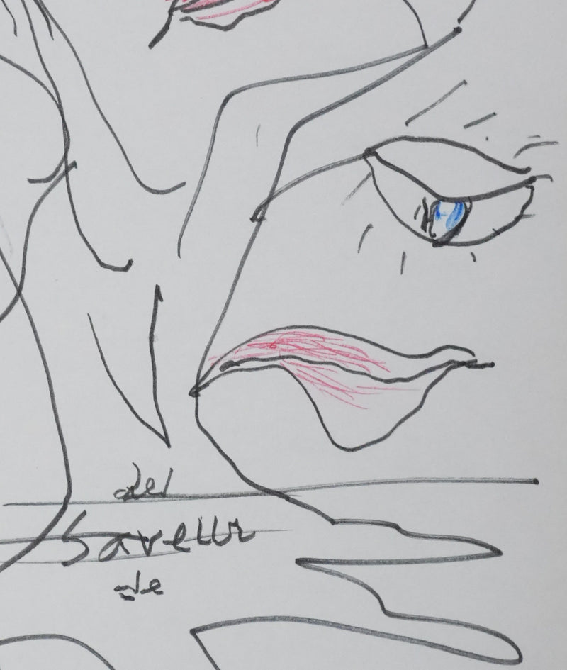 Max Pol FOUCHET : Les saveurs de la nuit, Autographe et dessin original signé