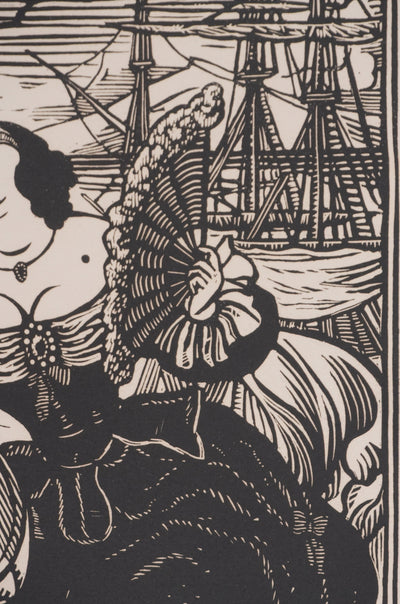 Maximilien VOX : Vanité et la chanteuse d'opéra, Gravure originale signée