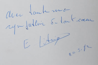 Emmanuel VITRIA : L'arbre du coeur, Autographe et dessin original signé