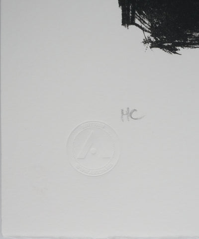 Edvard MUNCH : Broche, Eva Mudocci, Lithographie signée