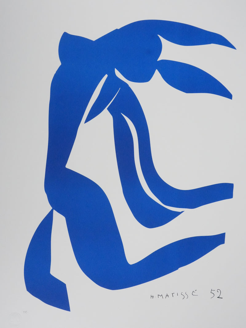Henri MATISSE : Nu bleu II, Lithographie signée