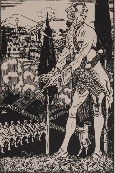 Maximilien VOX : Malbrough s'en va-t-en guerre, Gravure