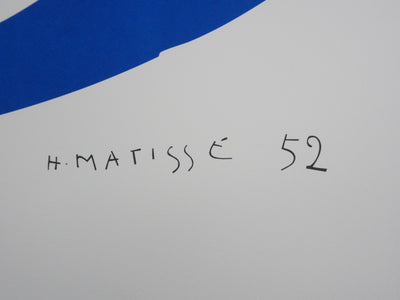 Henri MATISSE : Nu bleu II, Lithographie signée
