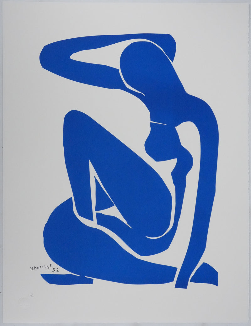 Henri MATISSE : Nu bleu III, Lithographie signée
