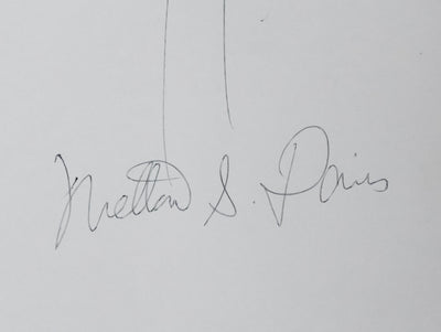 Melton S DAVIS : L'arbre garni, Autographe et dessin original signé