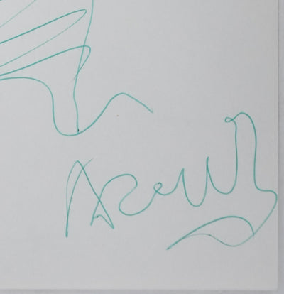 ALEXANDROFF : Les écorces vertes, Autographe et dessin original signé