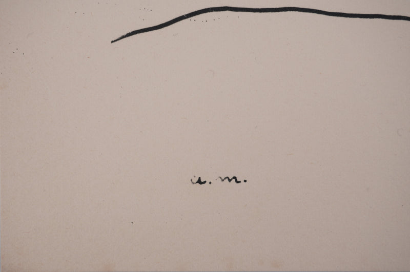 Albert MARQUET : Moment intime, Lithographie originale signée