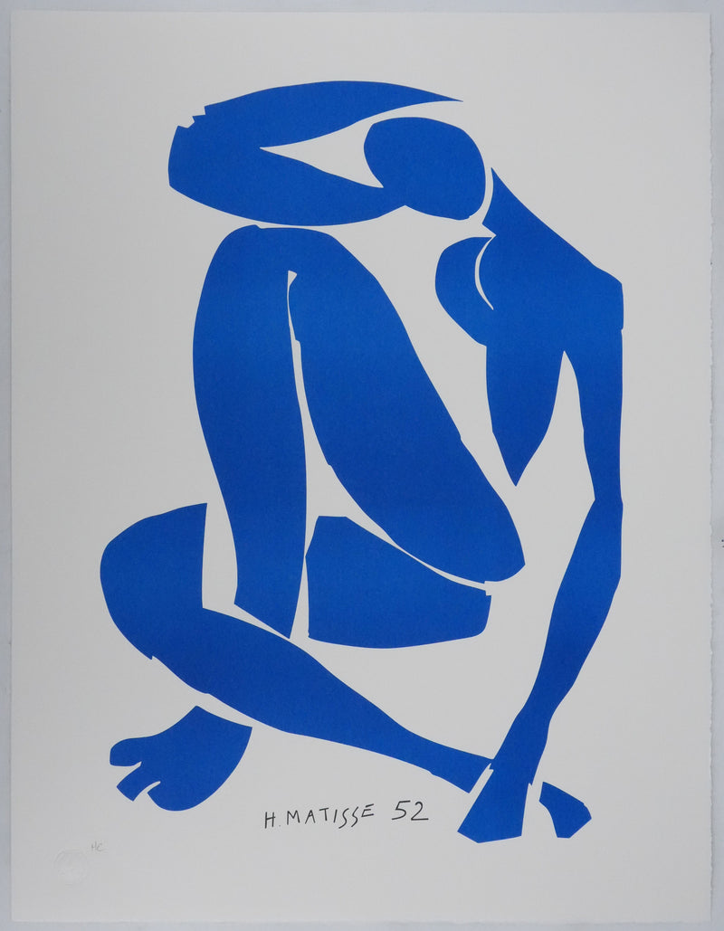 Henri MATISSE : Nu bleu IV, Lithographie signée