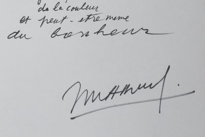 Jean MARCUNA : L'arbre des mots, Autographe et dessin original signé