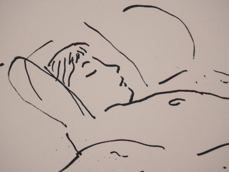 Albert MARQUET : Moment intime, Lithographie originale signée