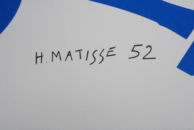 Henri MATISSE : Nu bleu IV, Lithographie signée