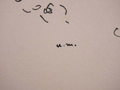 Albert MARQUET : Le baiser, Lithographie originale signée