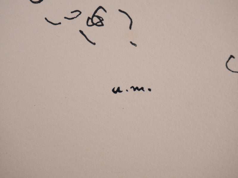 Albert MARQUET : Le baiser, Lithographie originale signée