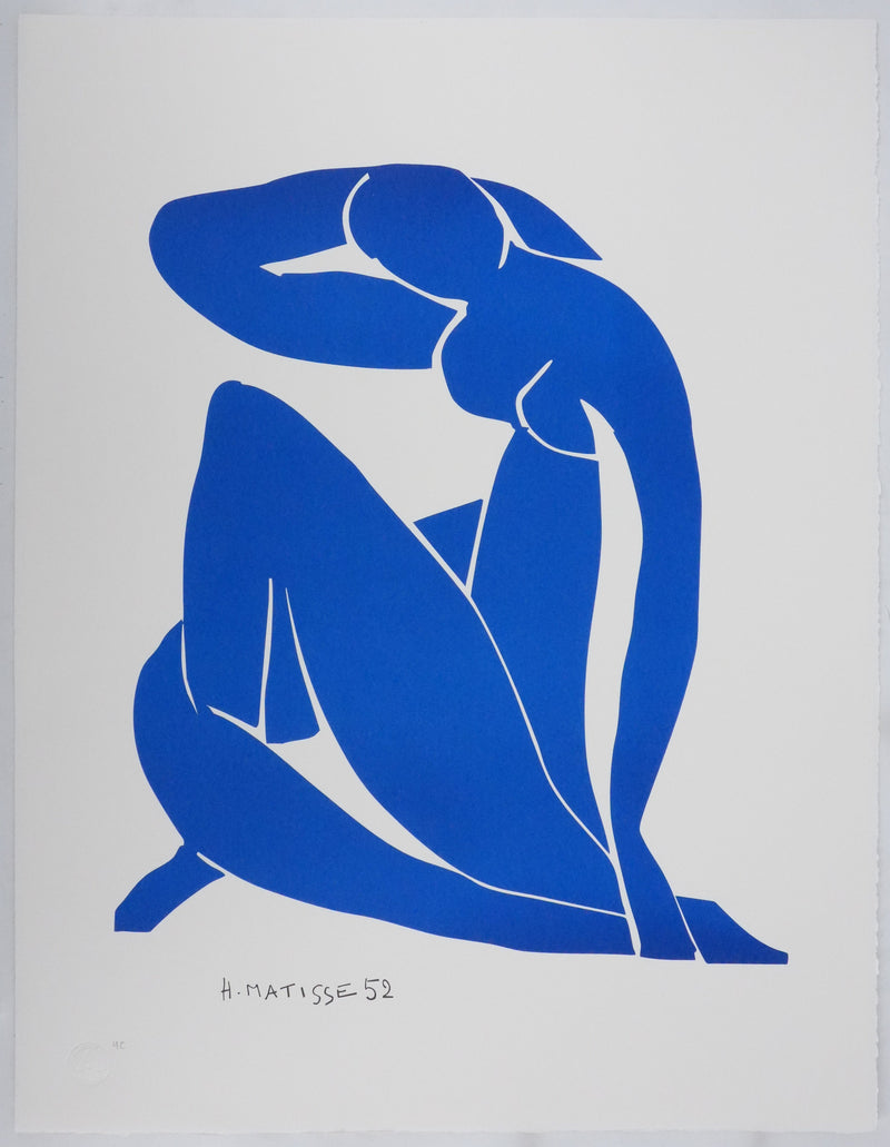 Henri MATISSE : Nu bleu V, Lithographie signée